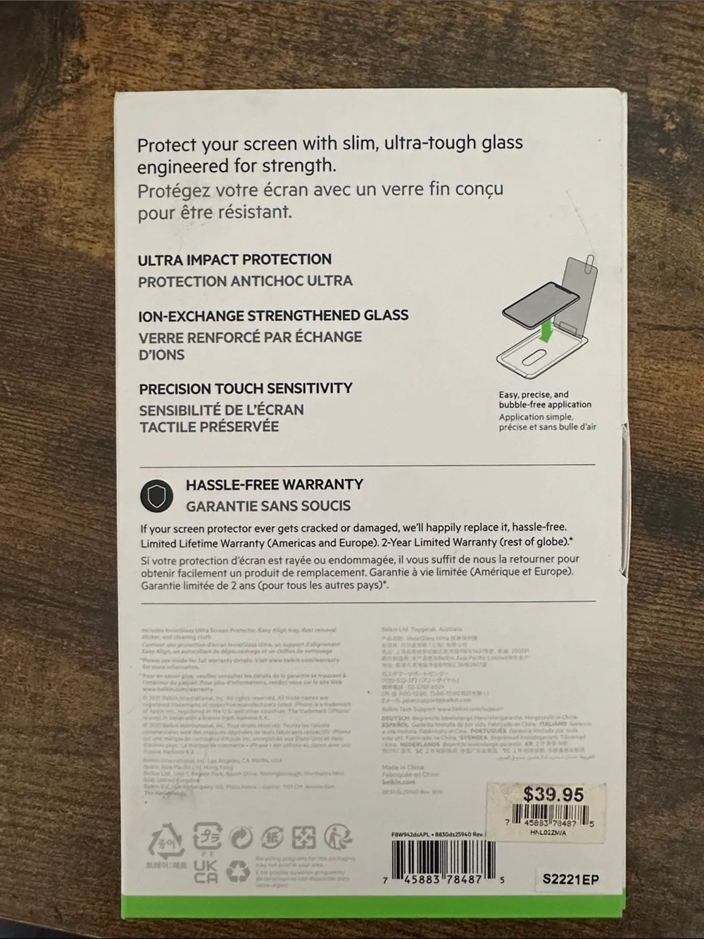 Belkin InvisiGlass Ultra Screen Protector for iPhone 11 / XR - Clear